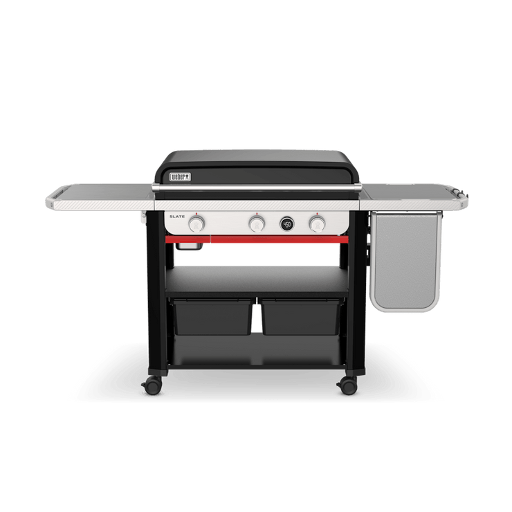 Weber Slate™ 30" Rust-Resistant Griddle with extendable side table