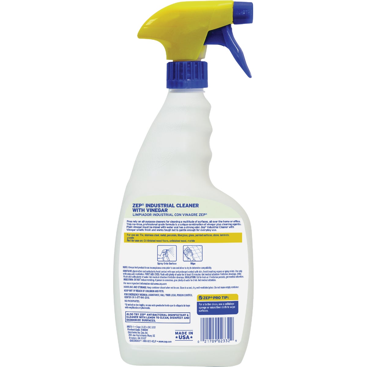 Zep Industrial 32 Oz. AllPurpose Vinegar Cleaner Hemlock Hardware