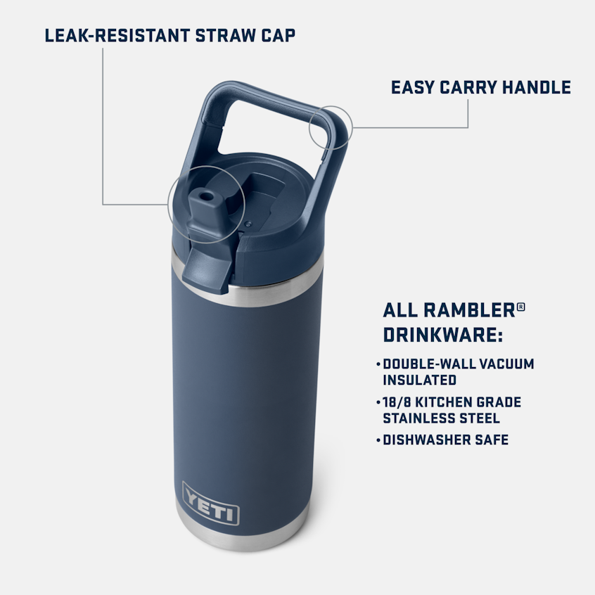 Yeti Rambler 18oz Bottle Big Wave Blue – Hemlock Hardware