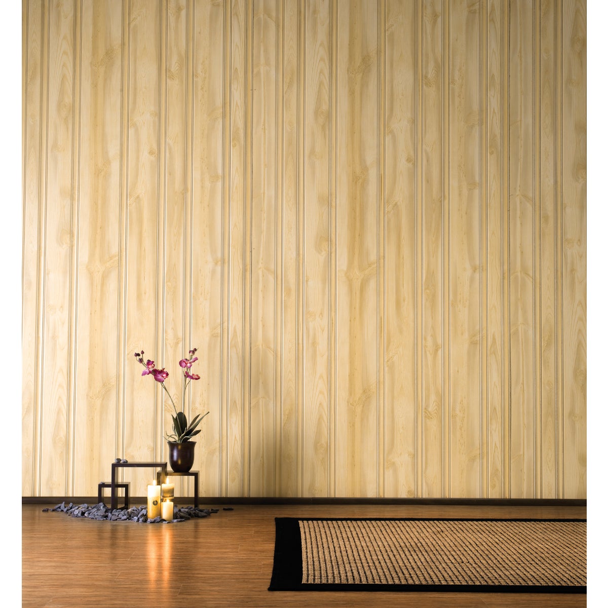 DPI 4 Ft. x 8 Ft. x 3/16 In. Honey Pine Woodgrain Wall Paneling Hemlock Hardware