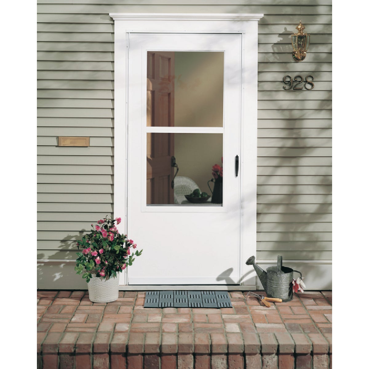 Larson 36 In. W x 80 In. H x 1 In. Thick White Self-Storing Vinyl