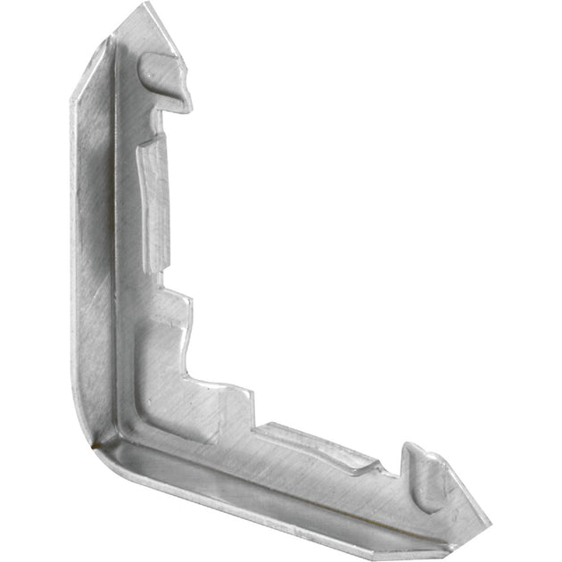 Prime-Line 3/8 In. Aluminum Window Frame Corner, Moulded Plastic, White