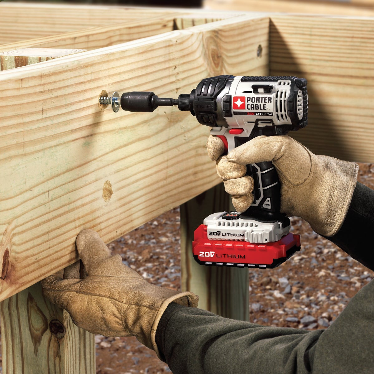 Porter Cable 20 Volt Max Lithium Ion 1 4 In. Hex Cordless Impact