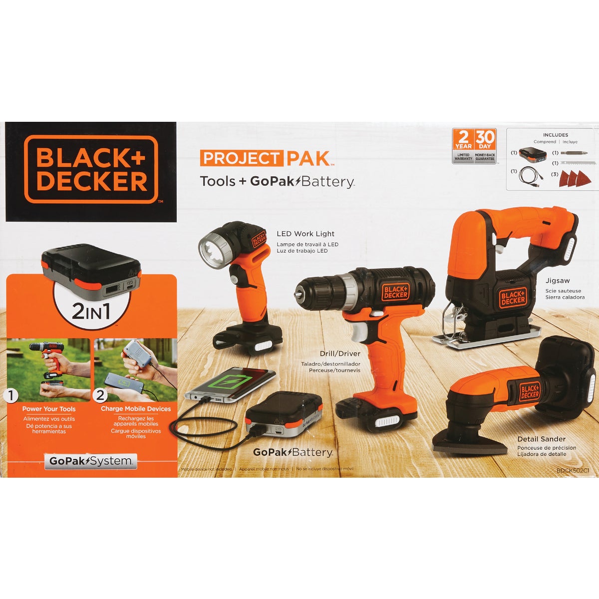 Black & Decker GoPak 12V 1.5Ah Lithium-Ion Battery/USB Charger