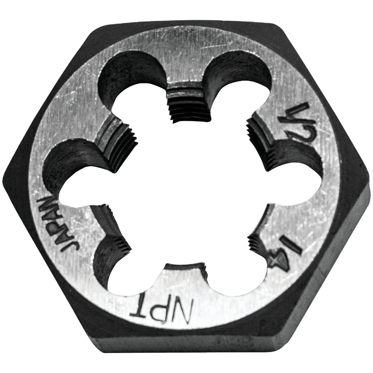 Century Drill & Tool 9.0×1.25 NPT 1 In. Across Flats Hexagon Pipe Die