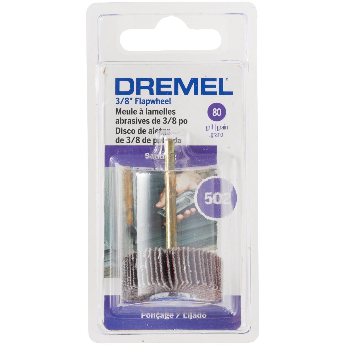 Dremel 3/8 In. 80 Grit Flap Wheel Hemlock Hardware