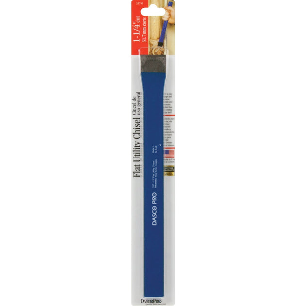 Dasco Pro 435-0 Brick Layer Chisel – 3 X 7 Inch, Heat Treated High Carbon Steel For Cutting And Trimming Bricks