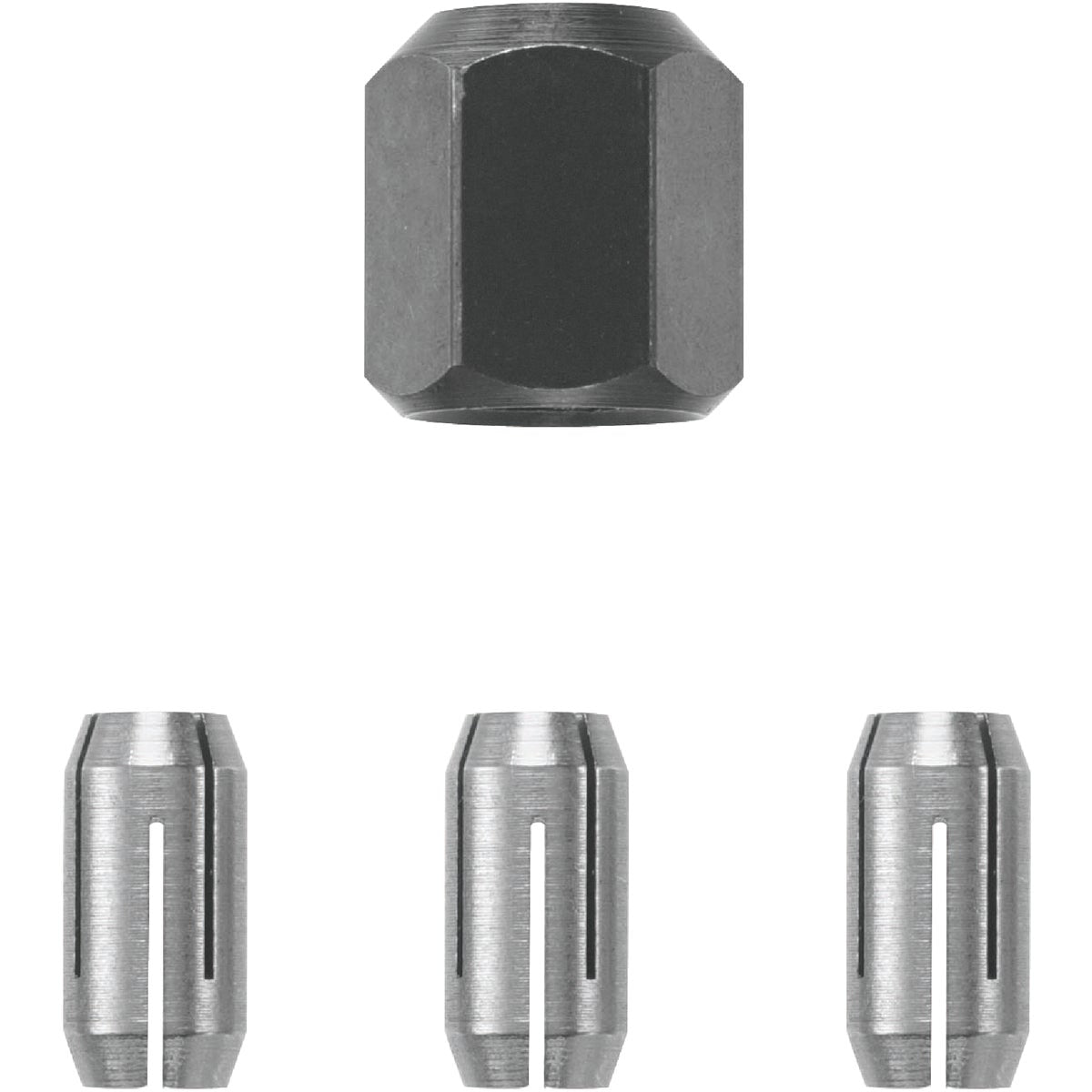 RotoZip 1/8 In., 5/32 In., 1/4 In. Collet Nut Kit (4-Pieces