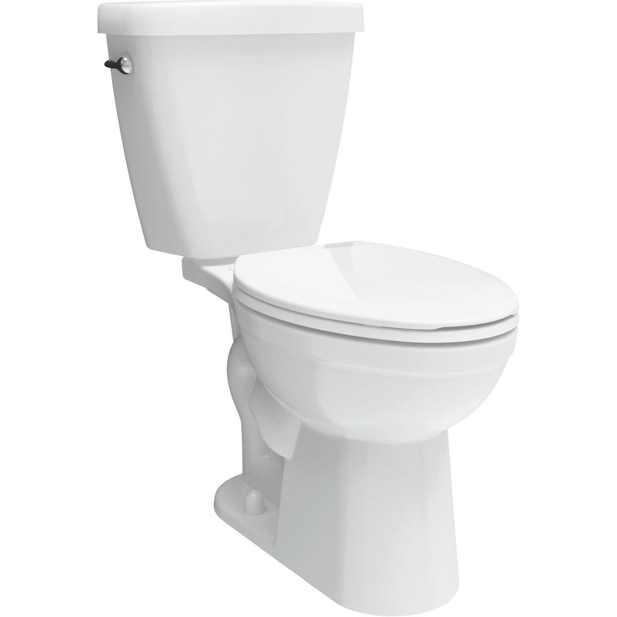 Delta Prelude White Elongated Bowl 1.28 GPF Toilet Kit Hemlock Hardware