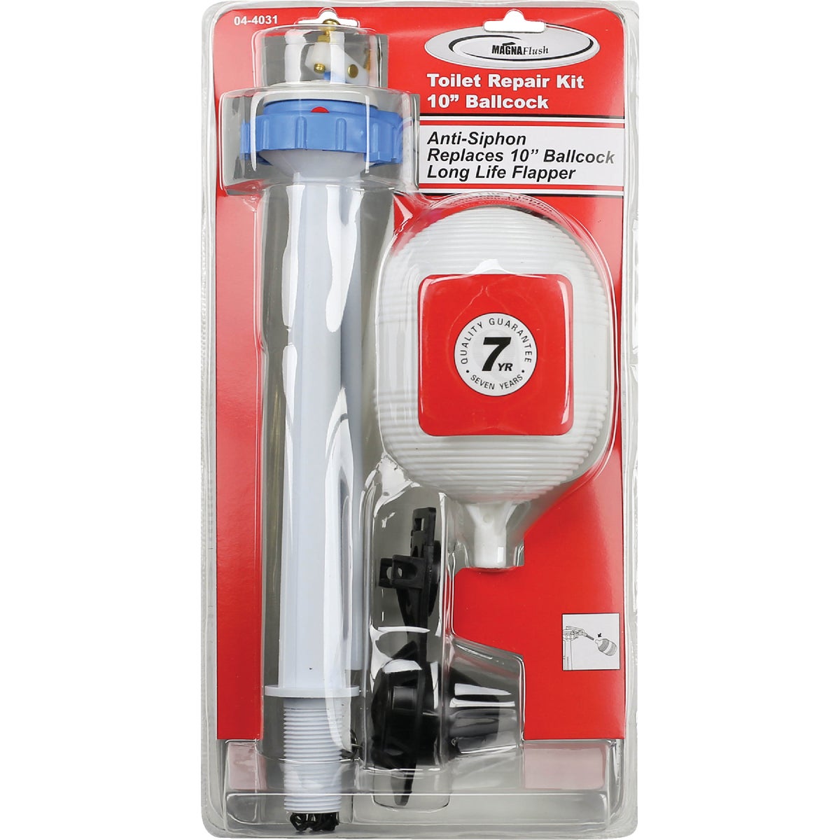 Lasco 10 In. Plastic AntiSiphon Ballcock Kit Hemlock Hardware