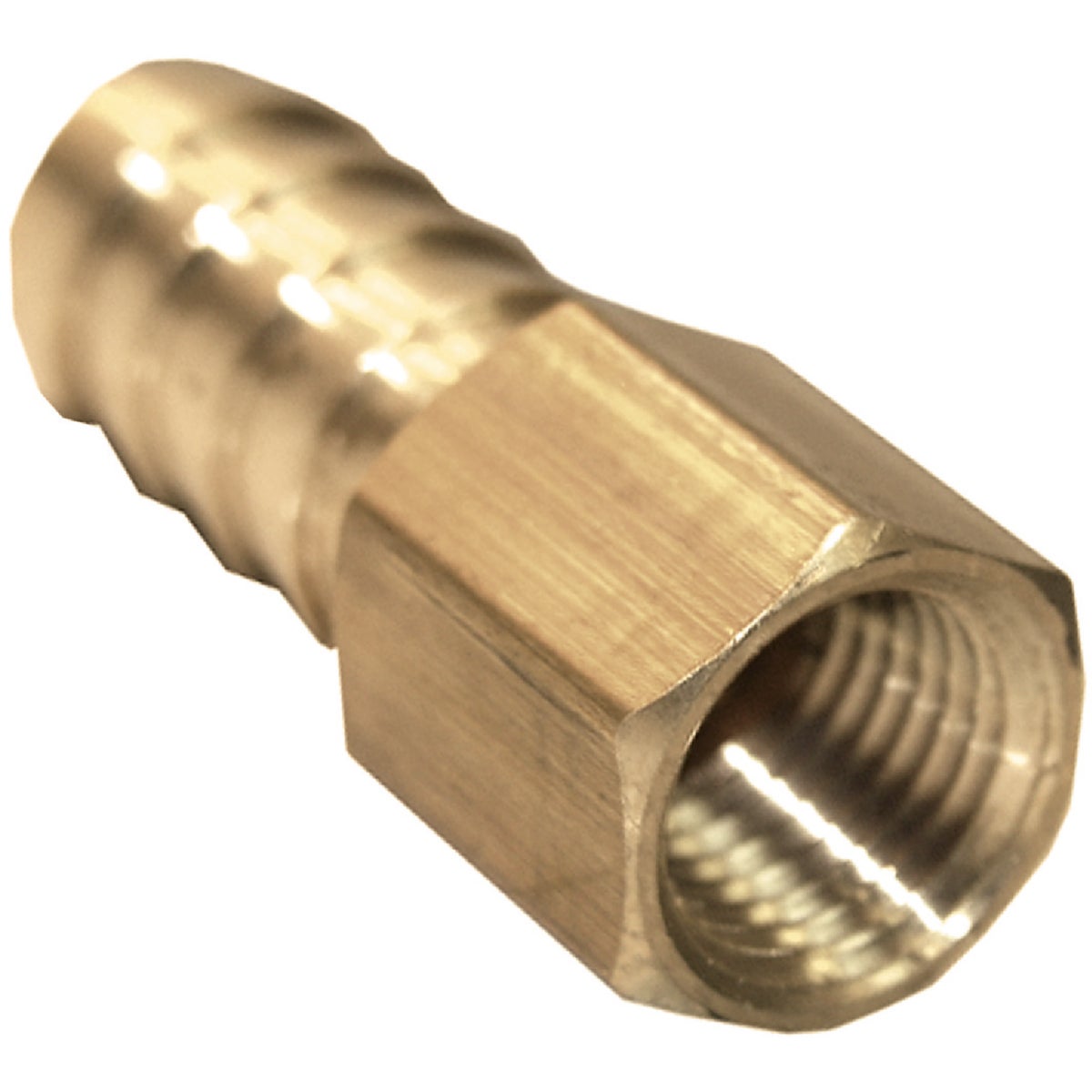 3/8" Barb X 1/4" NPT Male Pipe, Brass Hose Fitting, Barb