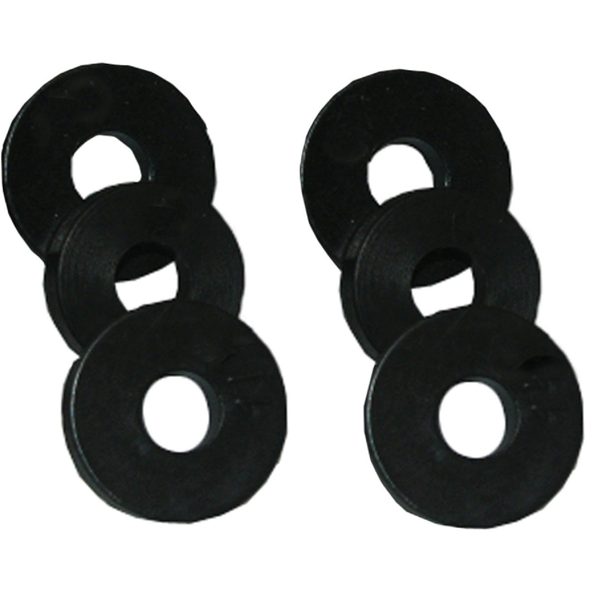 Lasco 1/2 In. Black 00 Flat Bibb Faucet Washer (6 Ct.) Hemlock Hardware