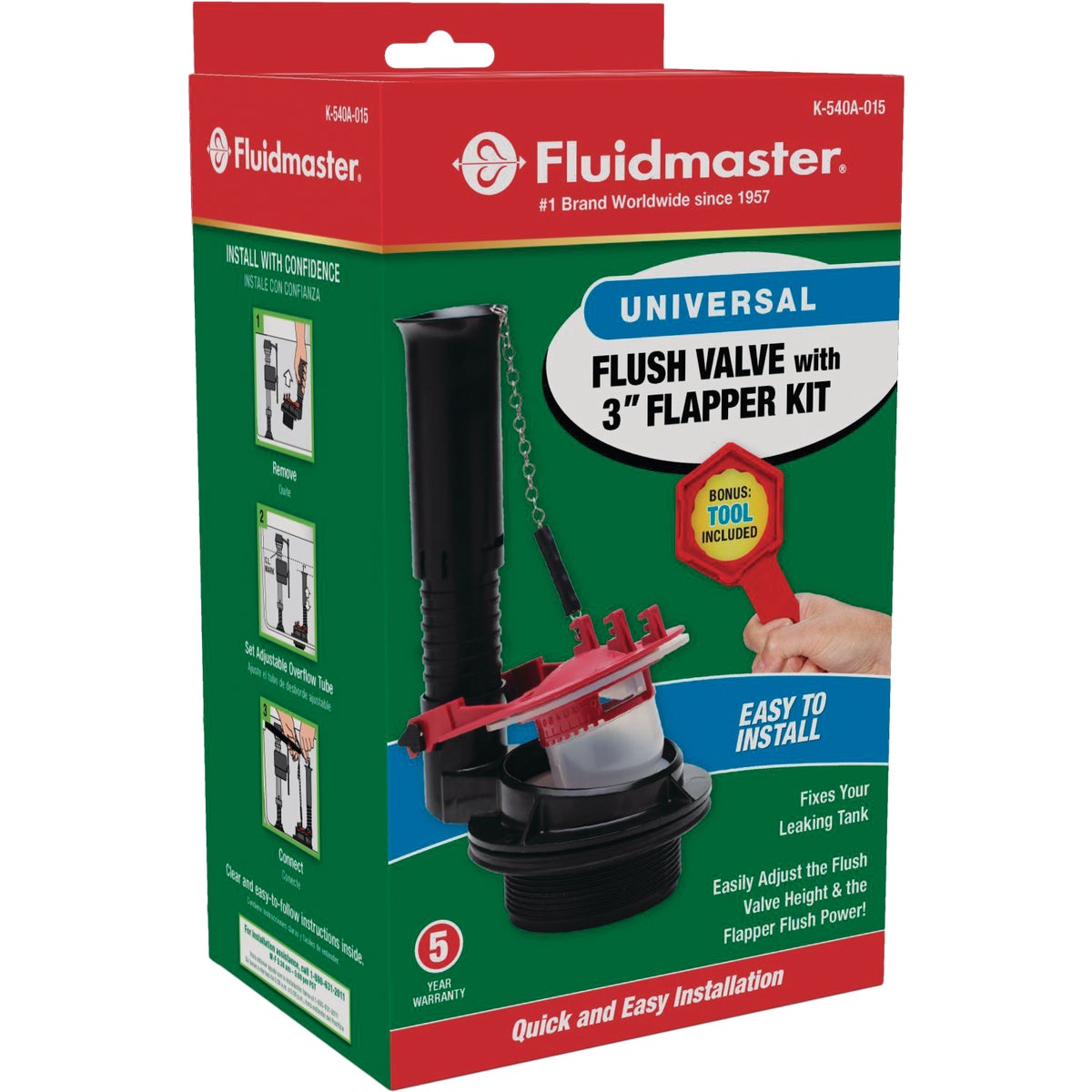 Fluidmaster Universal Flush Valve Repair Kit for HET Toilet