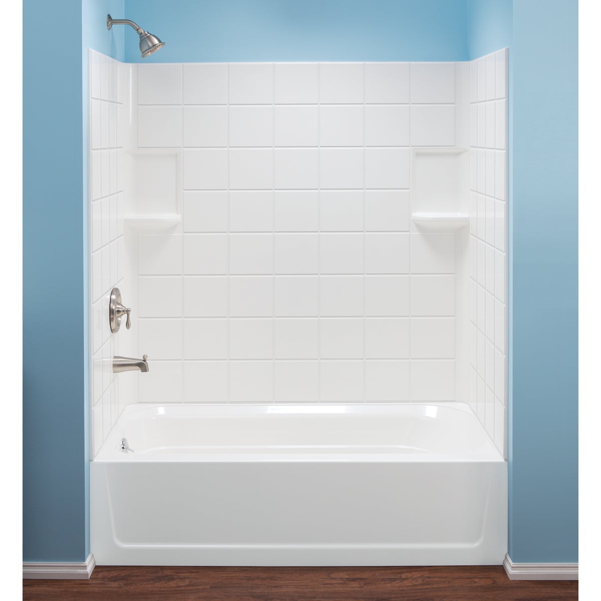 Mustee Topaz 3-Piece 60 In. L x 30 In. D (Bathtub) Tub Wall
