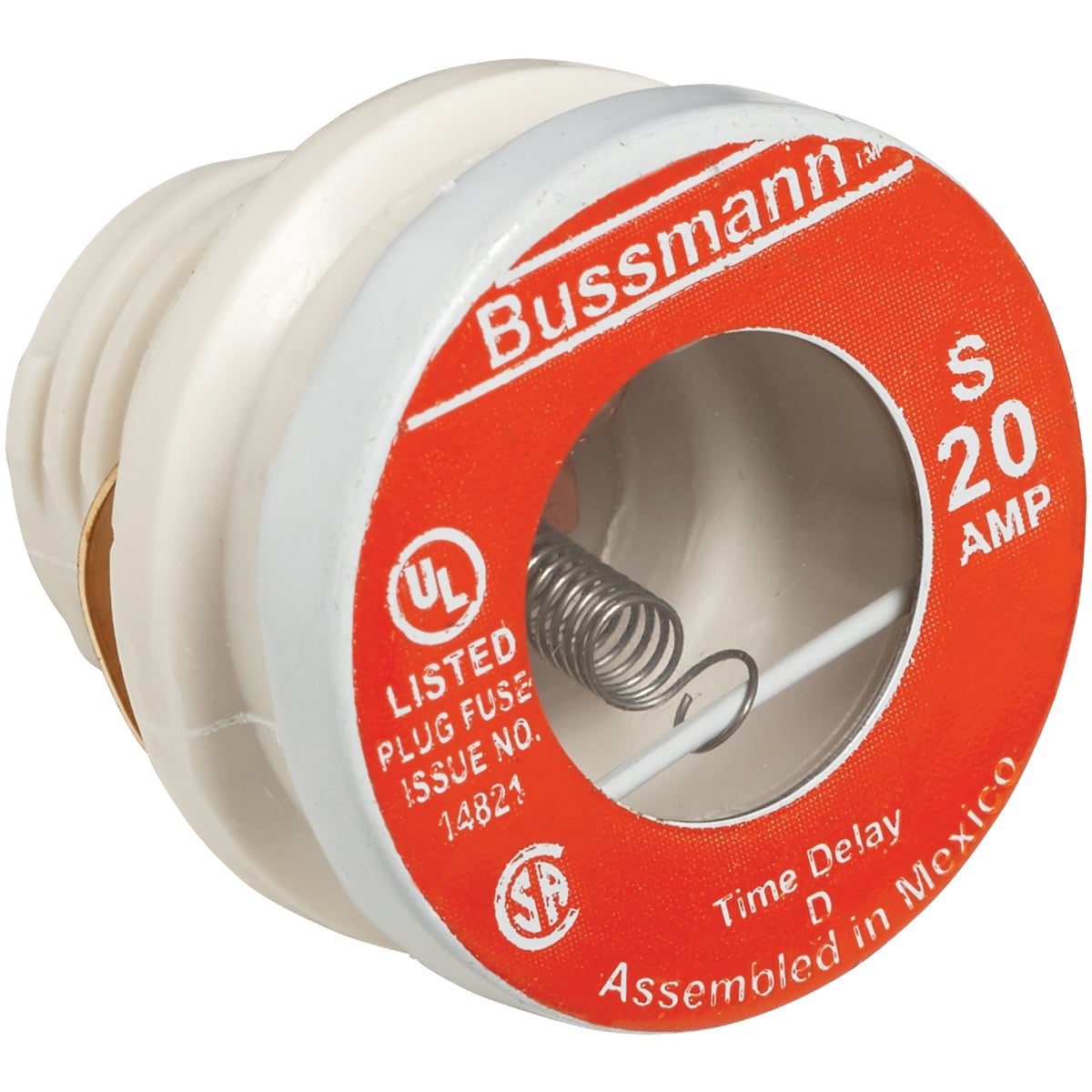 Bussmann 20A S Time-Delay Plug Fuse (2-Pack) – Hemlock Hardware