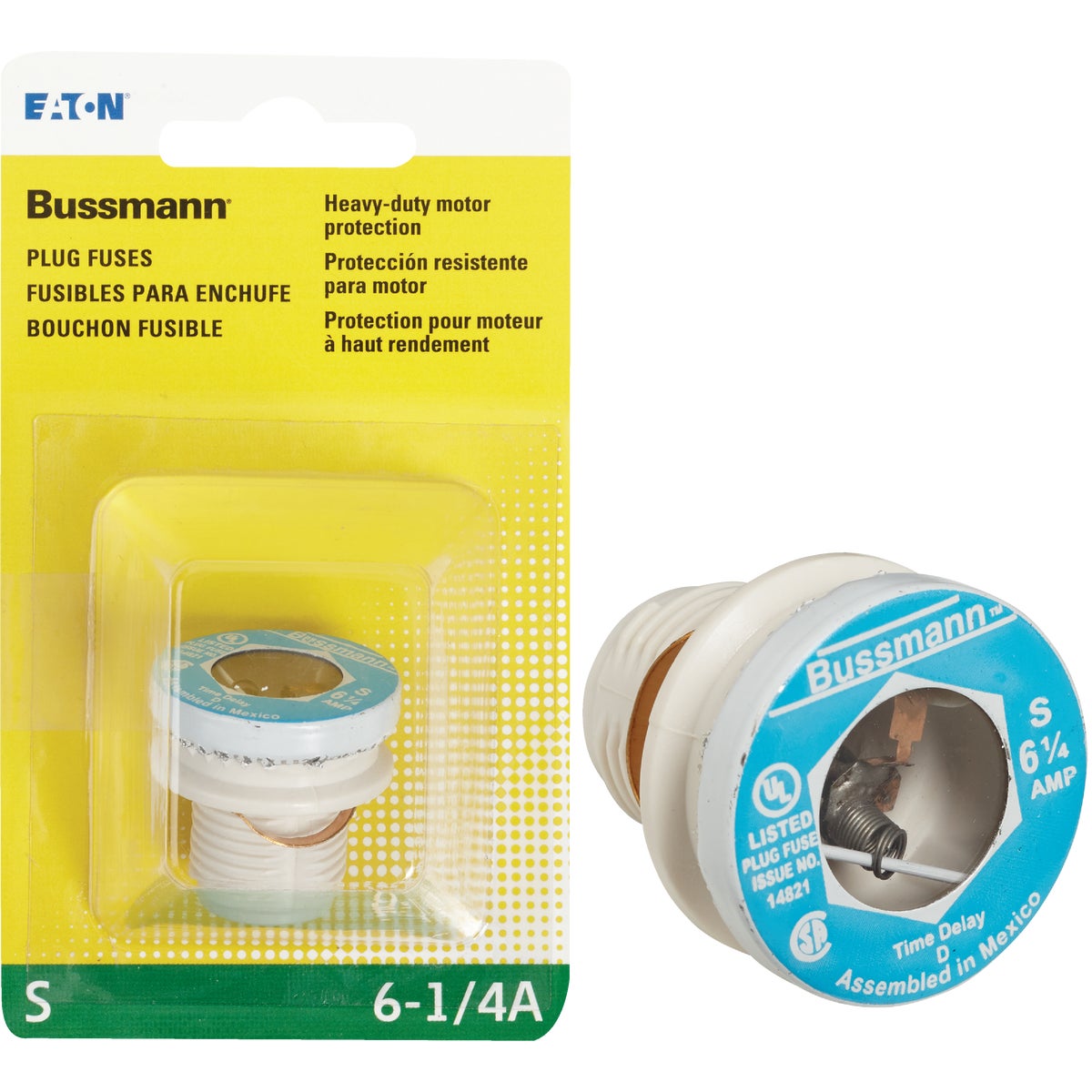 Bussmann 6-1/4A BP/S Time-Delay Plug Fuse – Hemlock Hardware