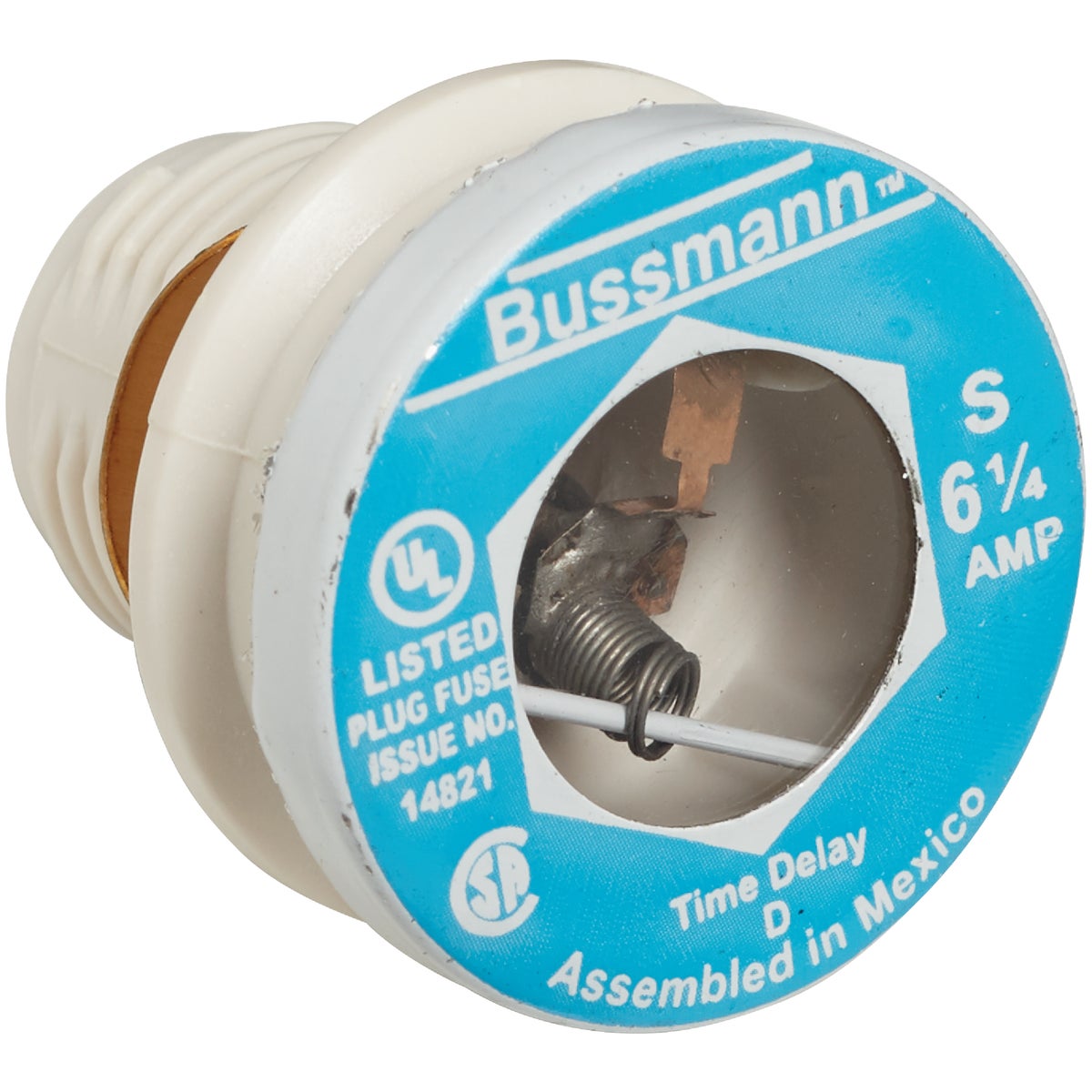 Bussmann 6-1/4A BP/S Time-Delay Plug Fuse – Hemlock Hardware