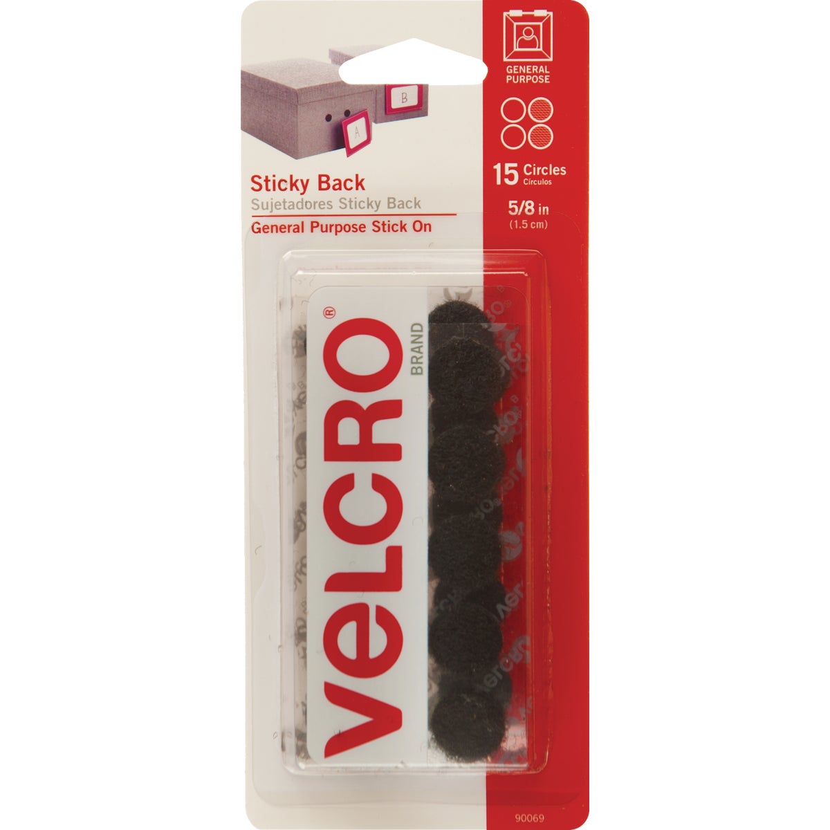 VELCRO Brand 5/8 In. Black Hook & Loop Discs (15 Ct.) – Hemlock