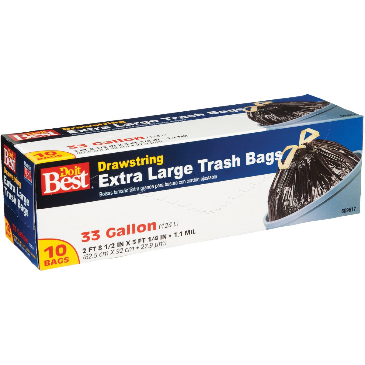 Hefty Strong 33 Gal. Extra Large Black Trash Bag (48-Count) – Hemlock  Hardware