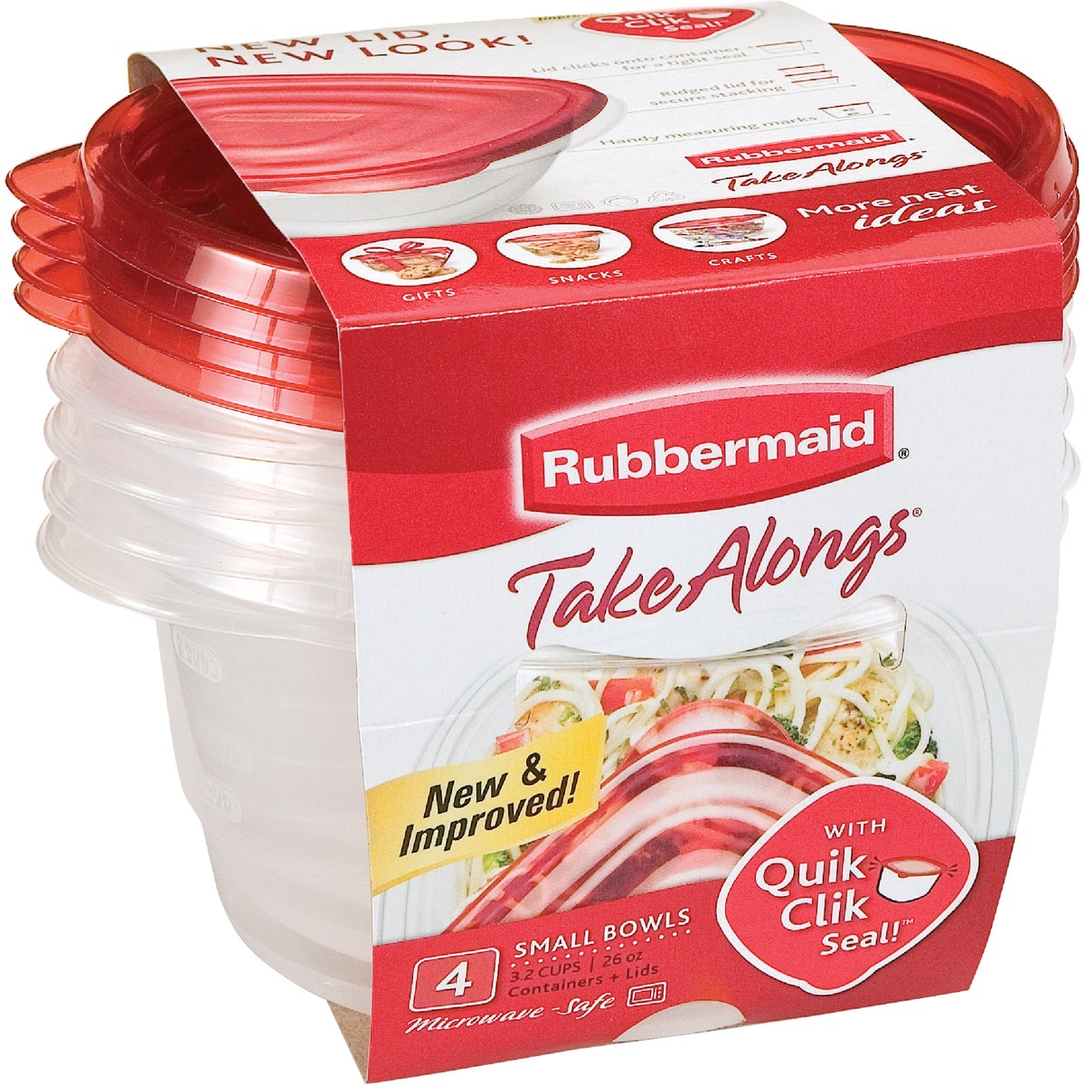 Rubbermaid Take Alongs 52pc Plastic Food Storage Container Set Clear