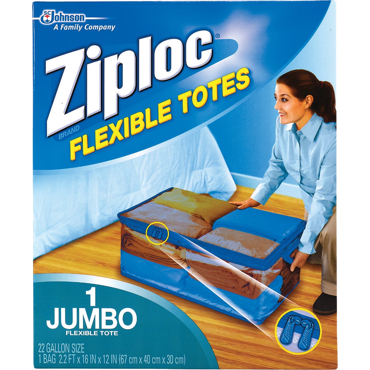 Ziploc Flexible XXL Jumbo 22 Gallon Clothes Storage Bag Tote – Hemlock  Hardware