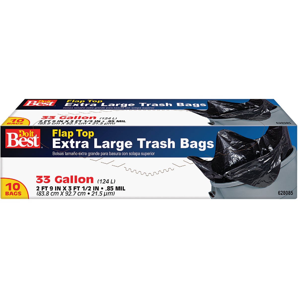 Do it Best 33 Gal. Extra Large Black Trash Bag (20-Count) - Foley Hardware