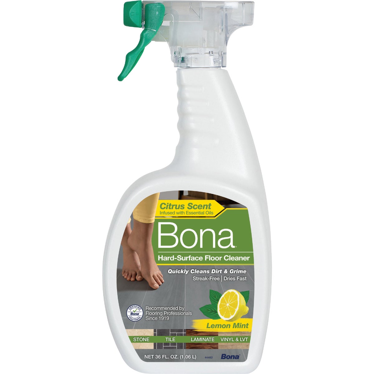 Bona 36 Oz. Lemon Mint Hard Surface Floor Cleaner – Hemlock Hardware