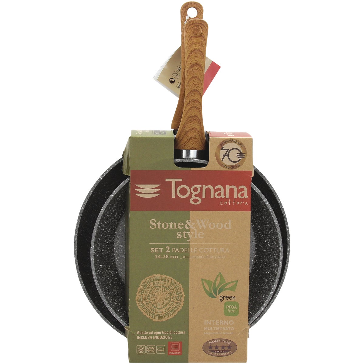 Tognana Wood & Stone Style Fry Pan 