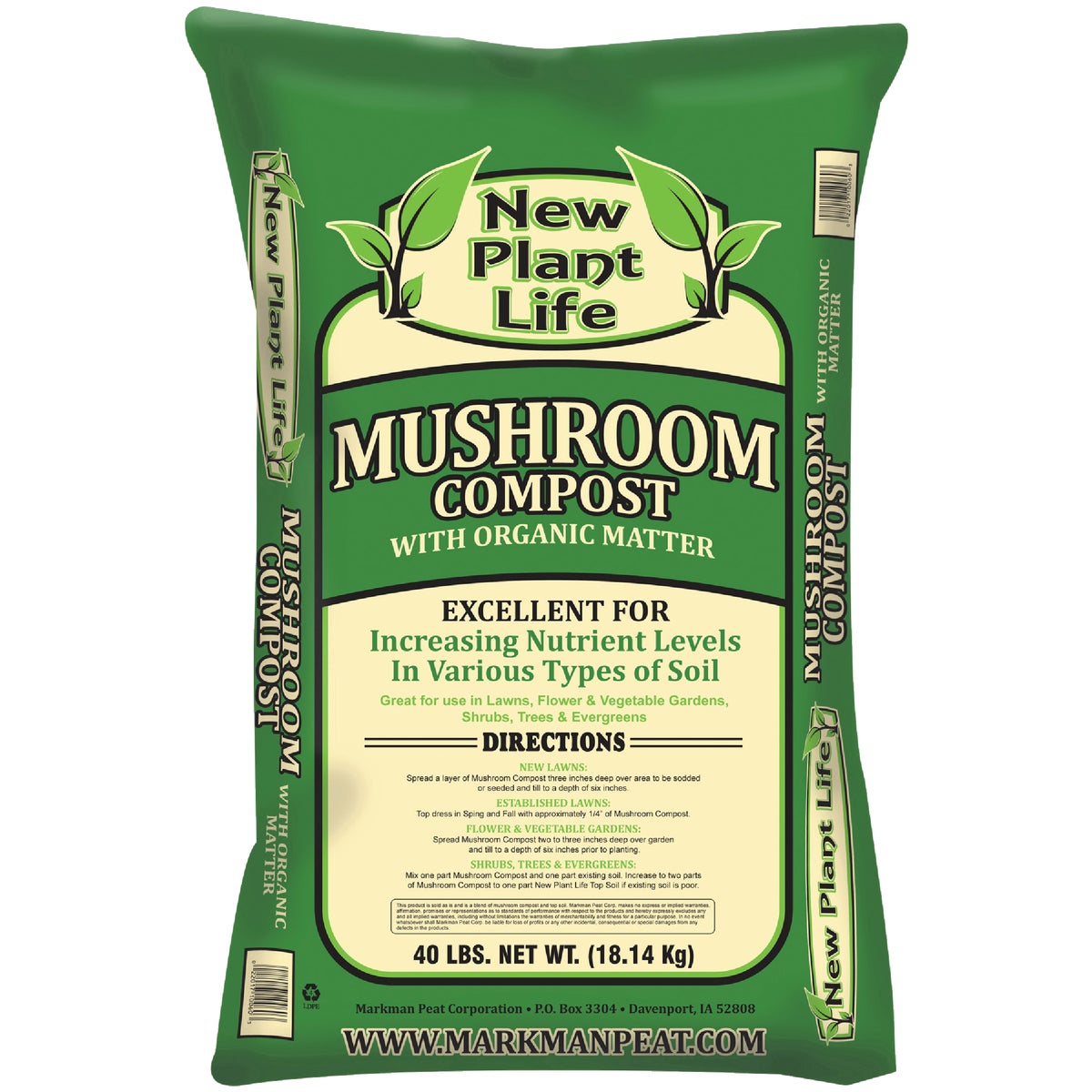 mushroom fertilizer for plants New Plant Life 40 Lb. Mushroom Compost – Hemlock Hardware
