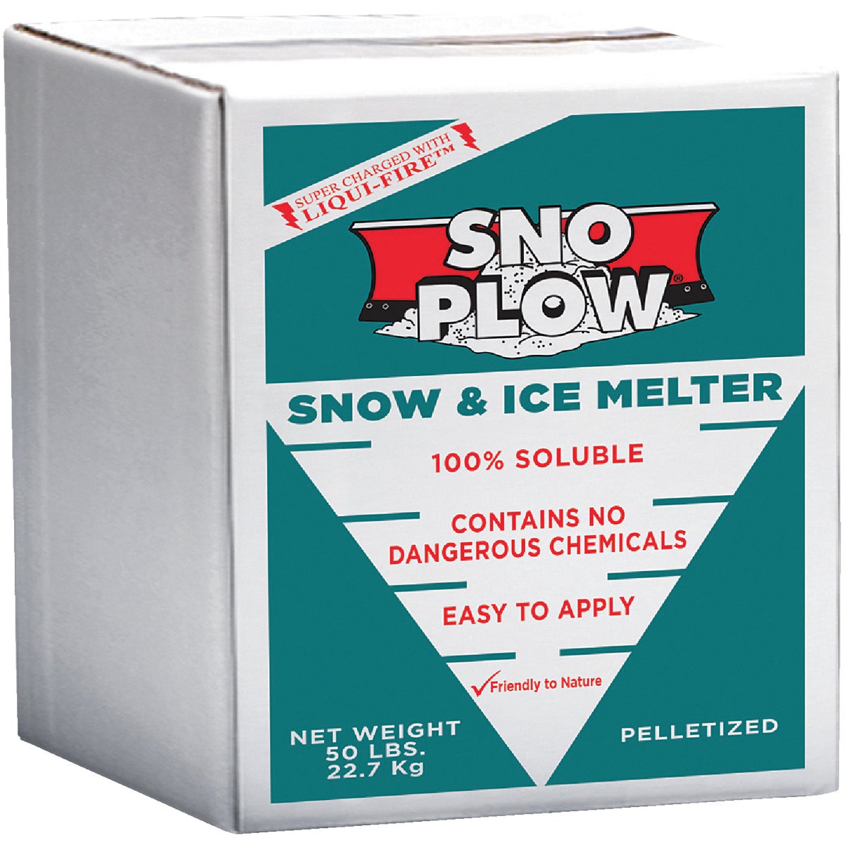 Sno Plow 50 Lb. Box Ice Melt Pellets Hemlock Hardware