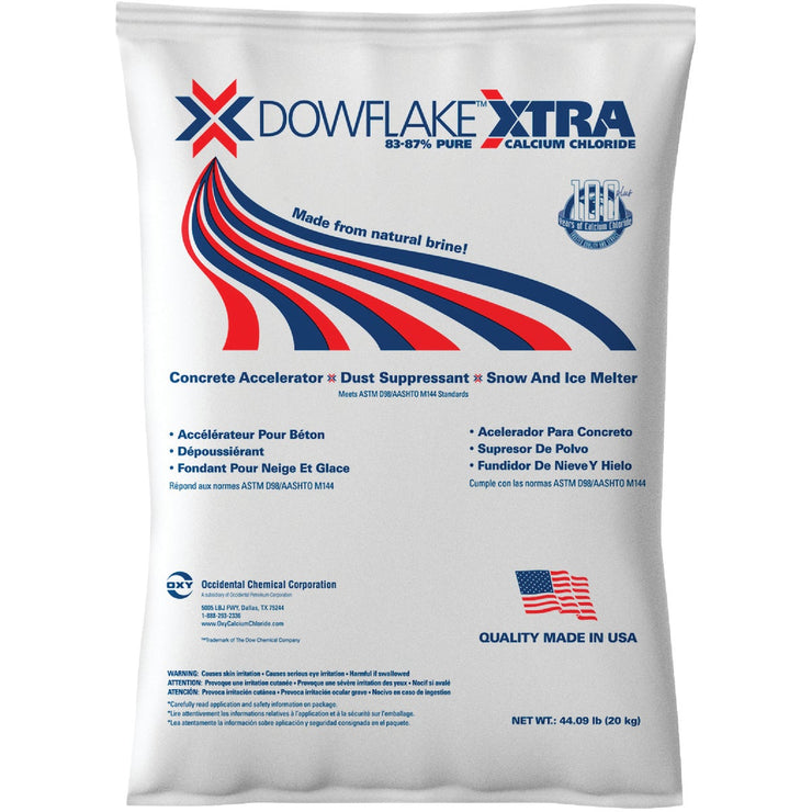 DOWFLAKE Xtra 44 Lb. Calcium Chloride Ice Melt Flakes