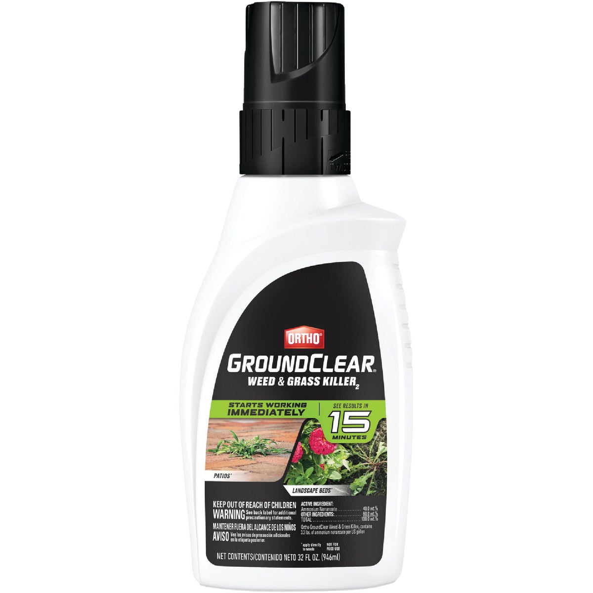 Ortho GroundClear 32 Oz. Concentrate Weed & Grass Killer Hemlock Hardware
