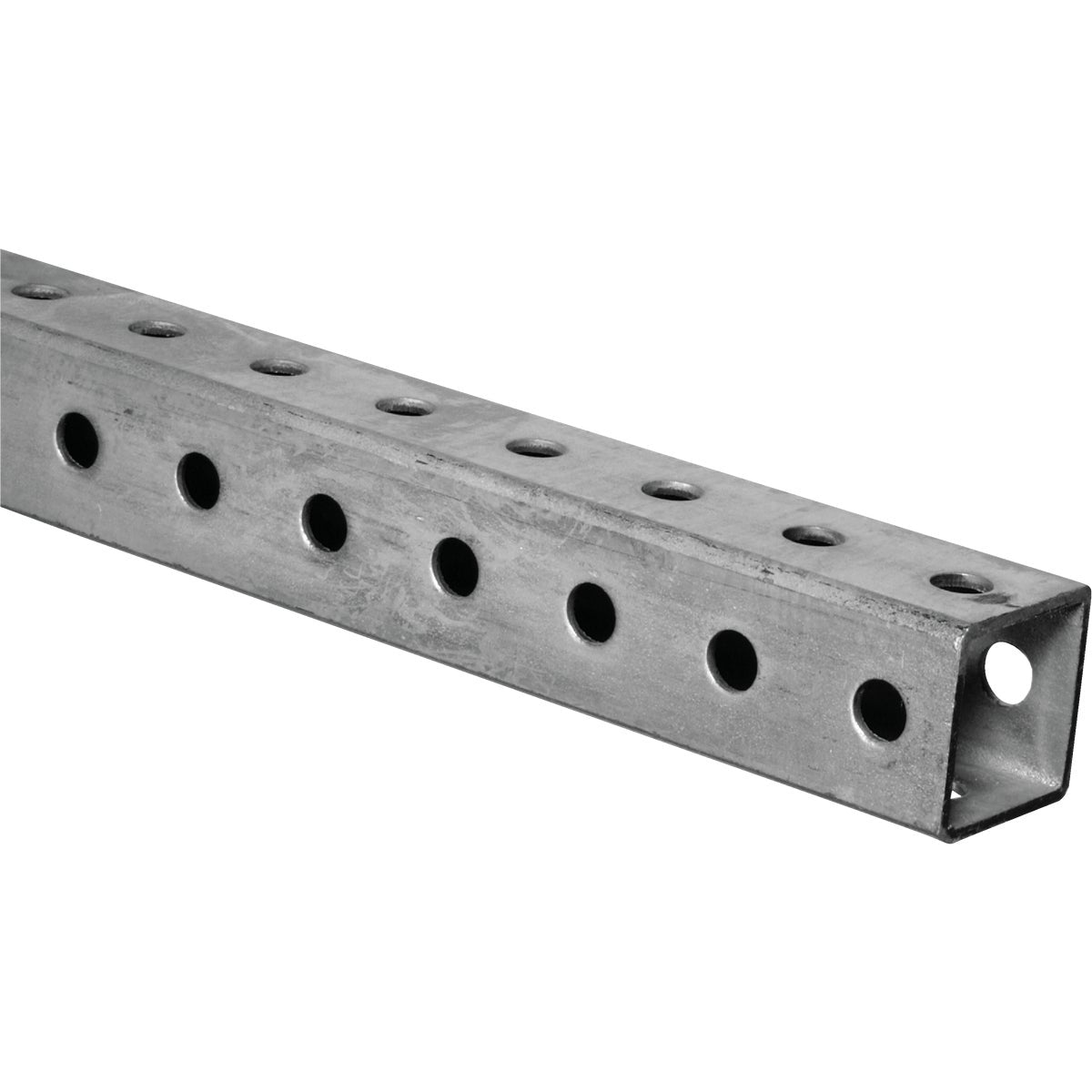 HILLMAN Steelworks 1 1 4 In X 3 Ft Steel Perforated Square Tube hillman-steelworks-1-1-4-in-x-3-ft-steel-perforated-square-tube