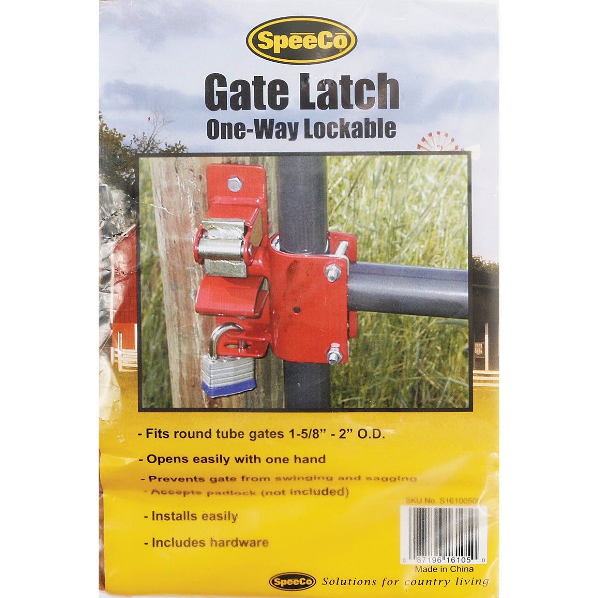 Speeco Lockable Steel Gate Latch Hemlock Hardware