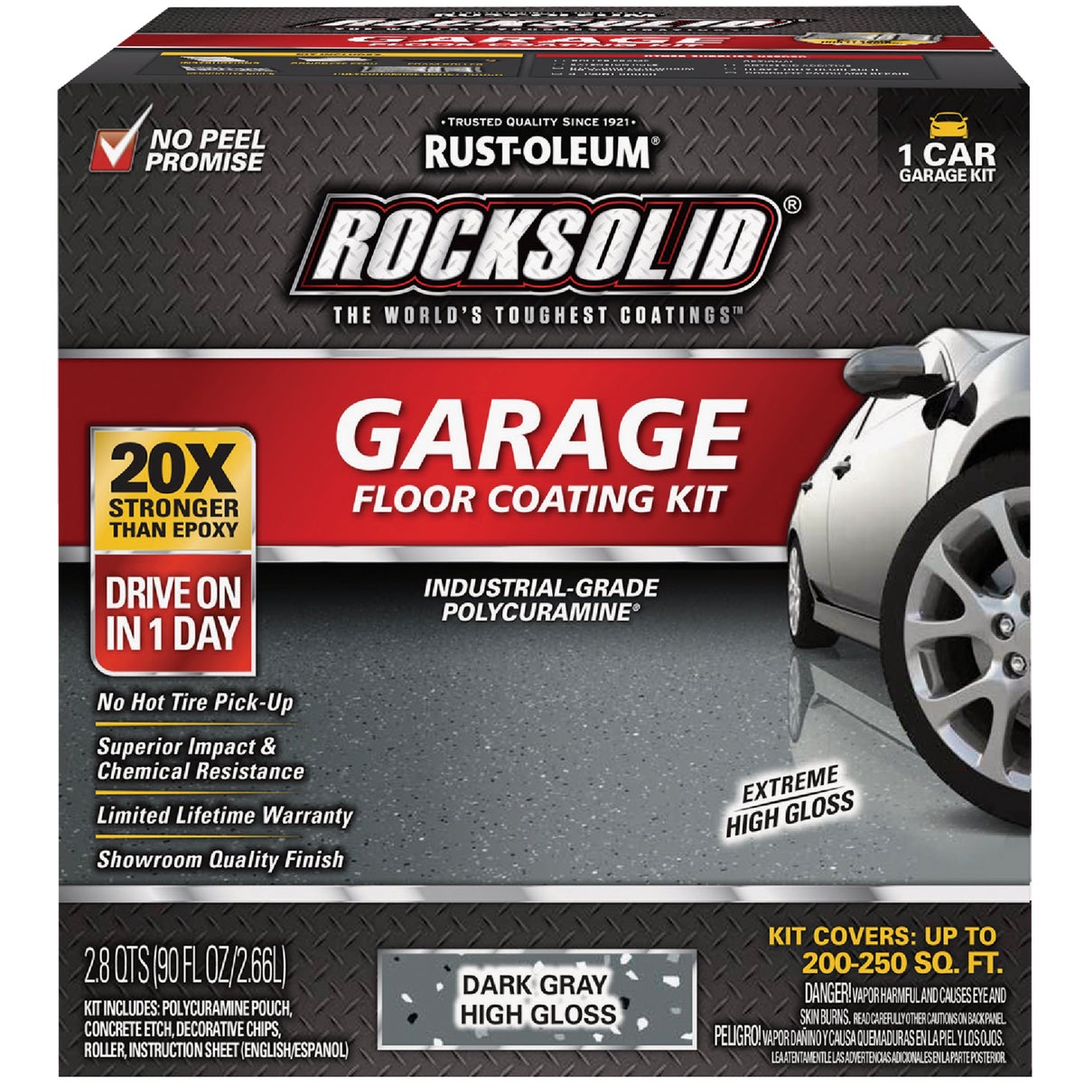 Rocksolid metallic floor hot sale coating kit