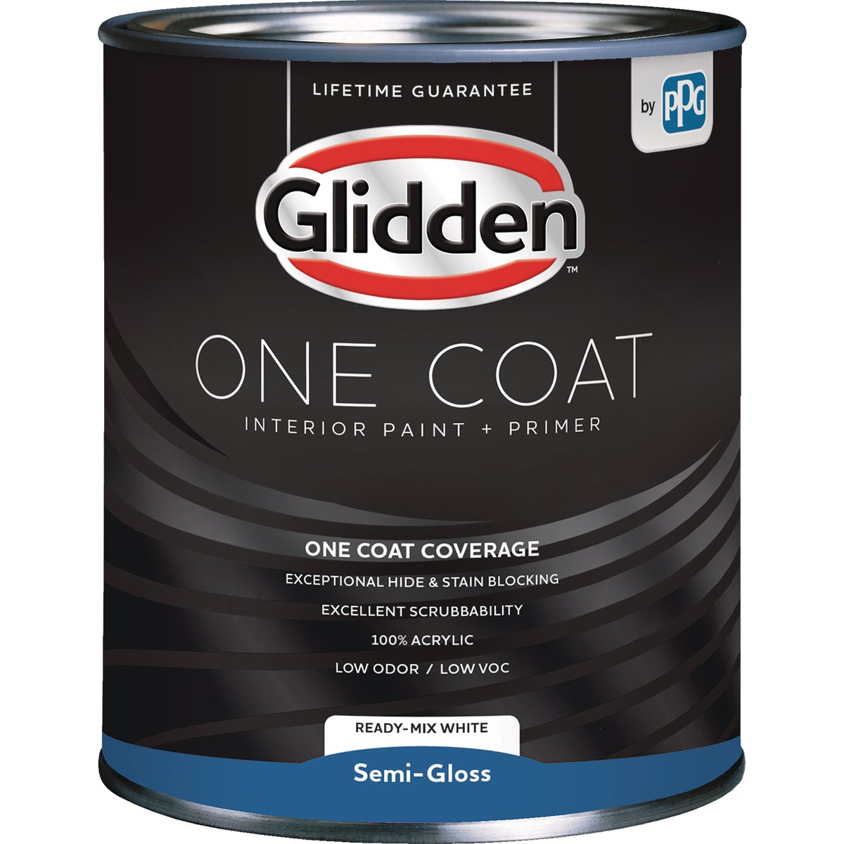 Glidden One Coat Interior Paint + Primer Semi-Gloss Ready Mix White Qu –  Hemlock Hardware