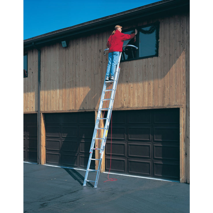 Werner 24 Ft. Aluminum Extension Ladder with 200 Lb. Load Capacity Type III Duty Rating