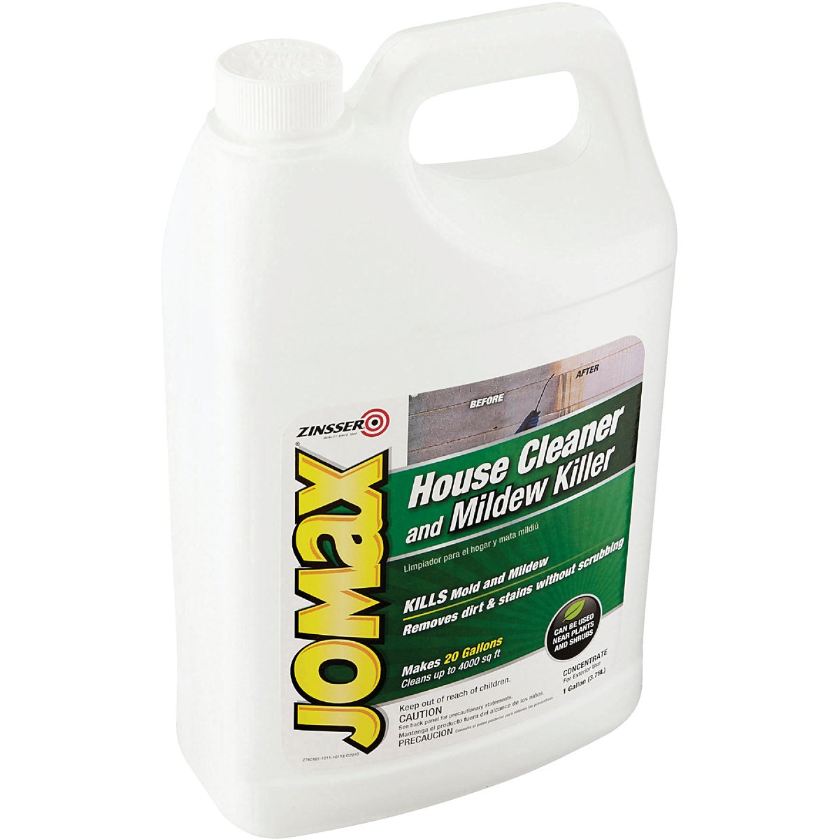 Zinsser Jomax House Cleaner and Mildew Killer, 1 Gal. – Hemlock