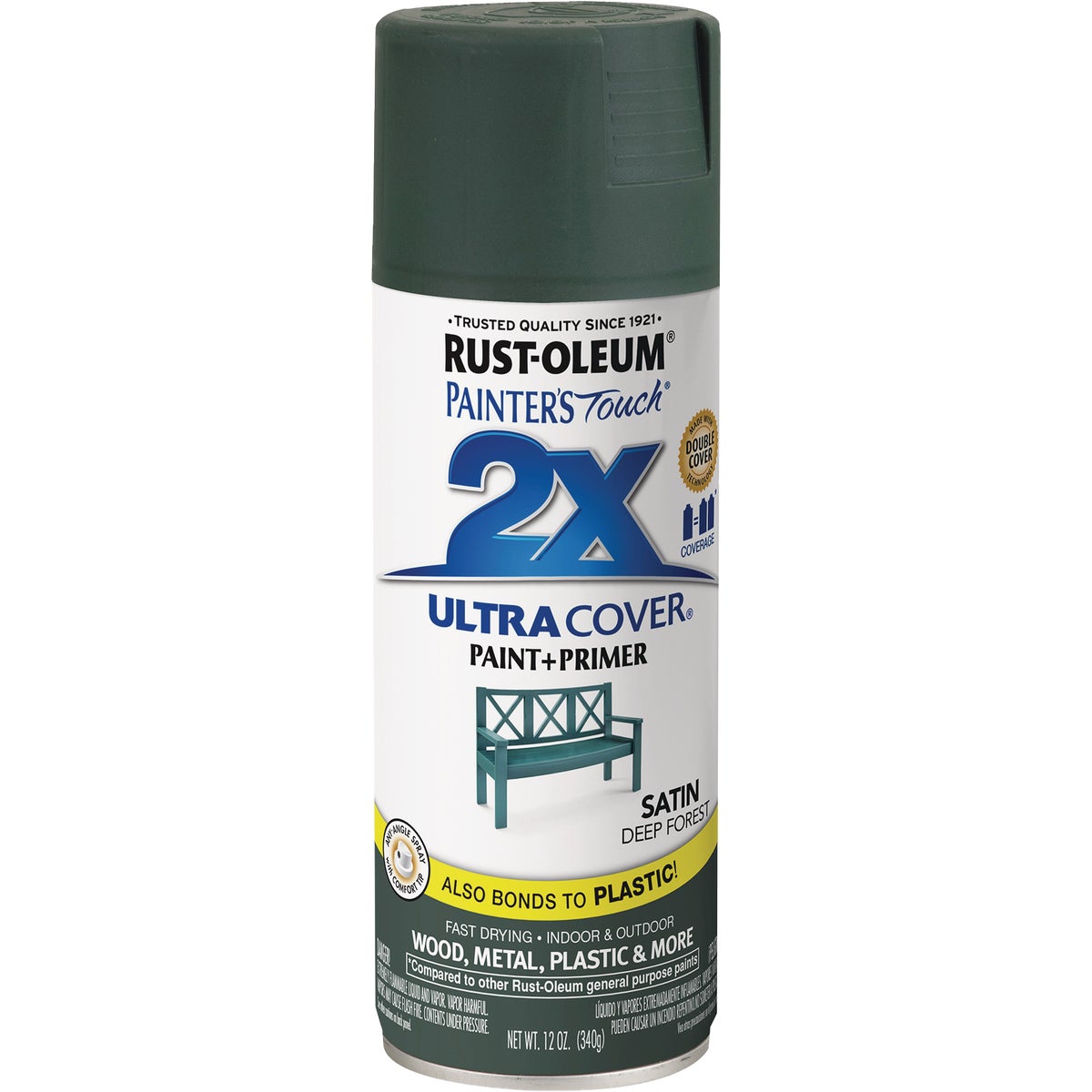 secluded garden spray paint Rust-Oleum Painter's Touch 2X Ultra Cover 12 Oz. Deep Forest Satin Spr –  Hemlock Hardware