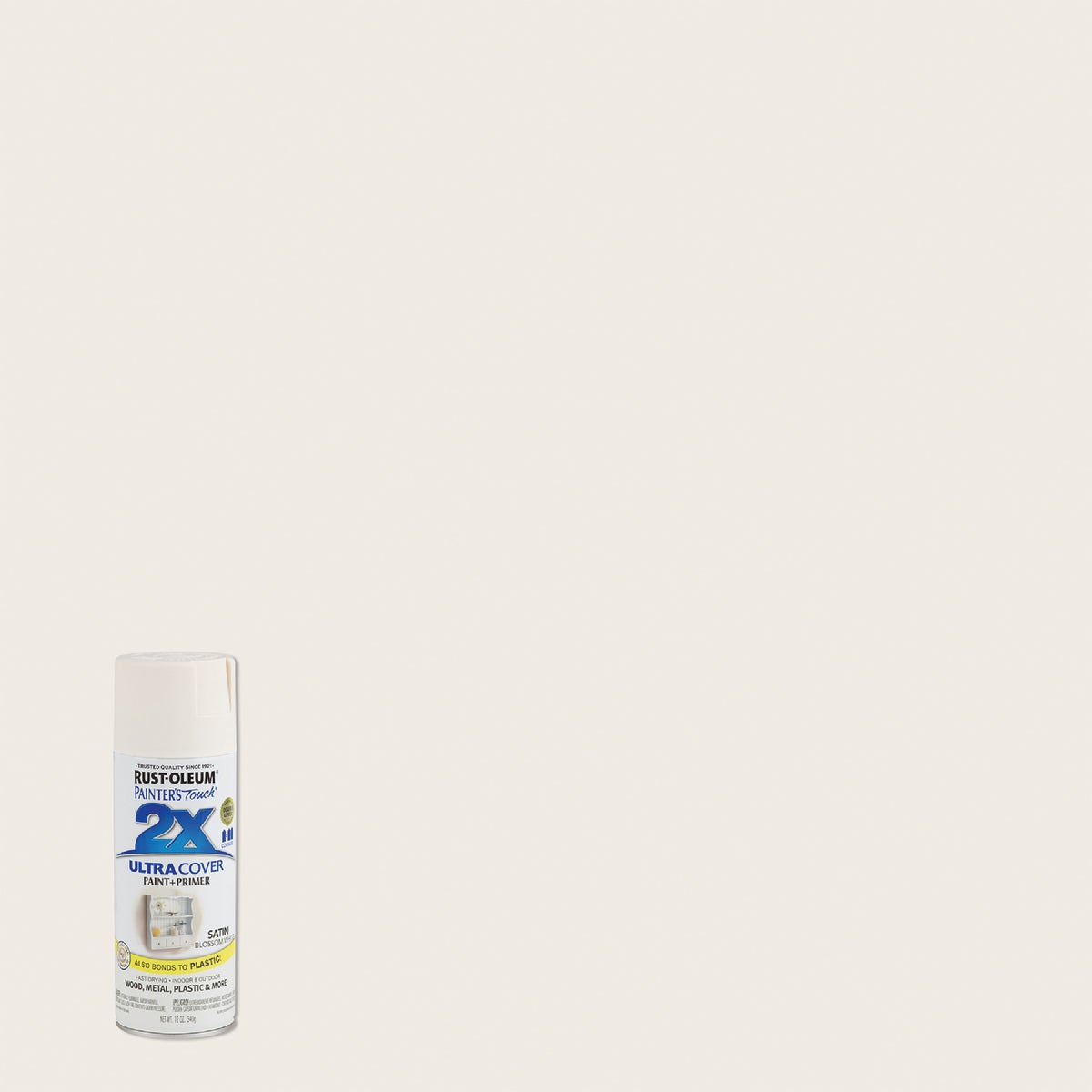 2x Spray Paint - Satin Blossom White - Rust-Oleum