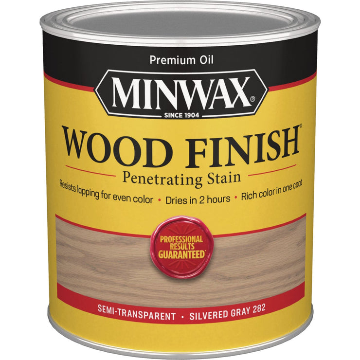 Minwax Wood Finish Penetrating Stain, Silvered Gray, 1 Qt.