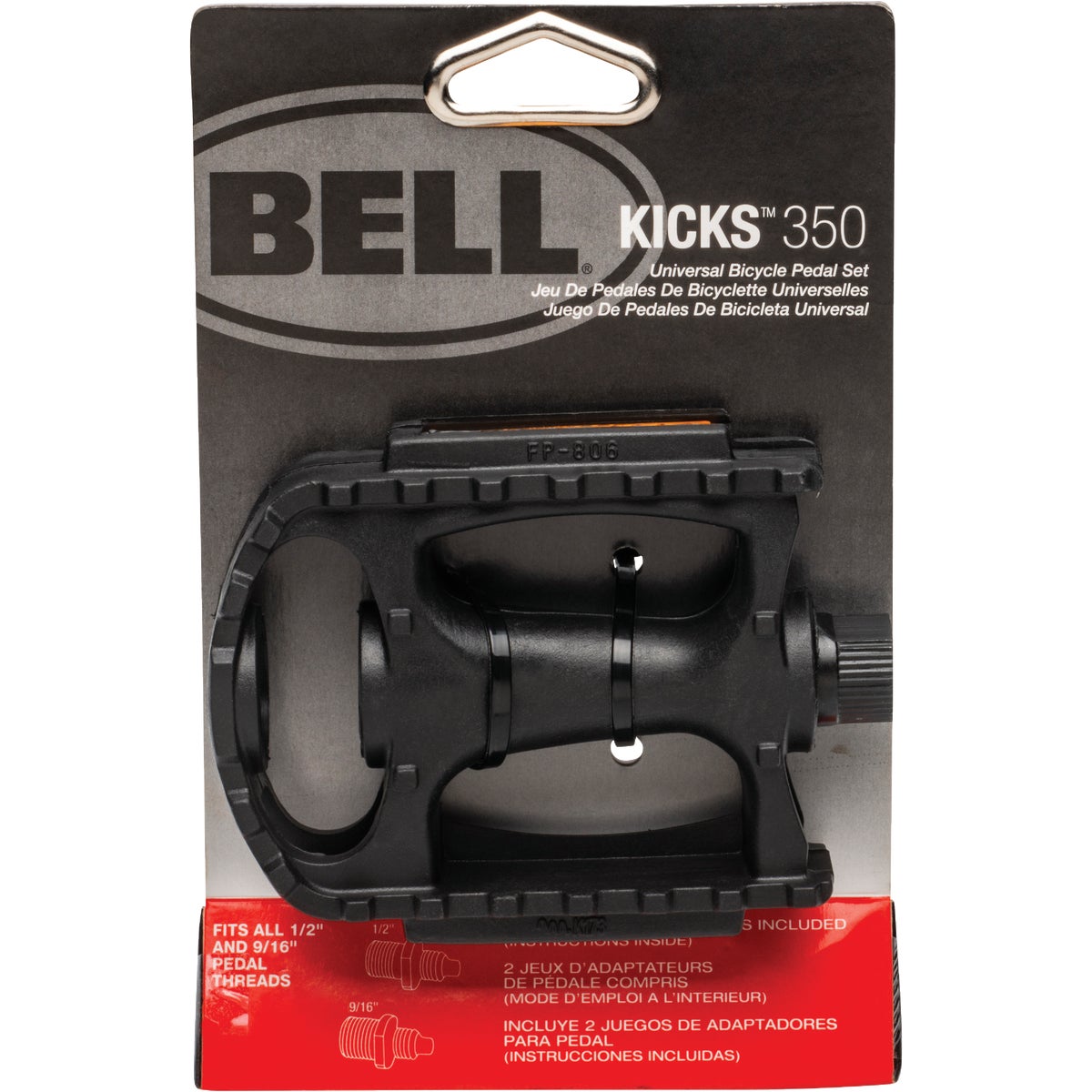 bike pedal 1/2 or 9/16 Bell 1/2 In. or 9/16 In. Hole Universal Bicycle Pedal – Hemlock Hardware