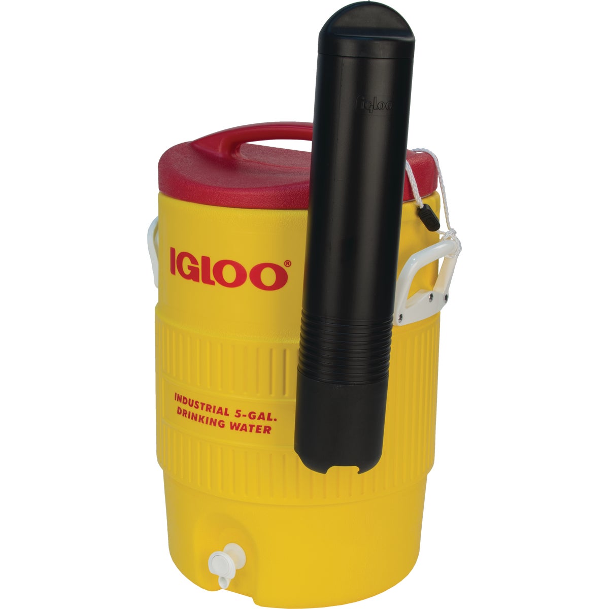 Igloo Yellow Industrial Water Jug with Cup Dispenser