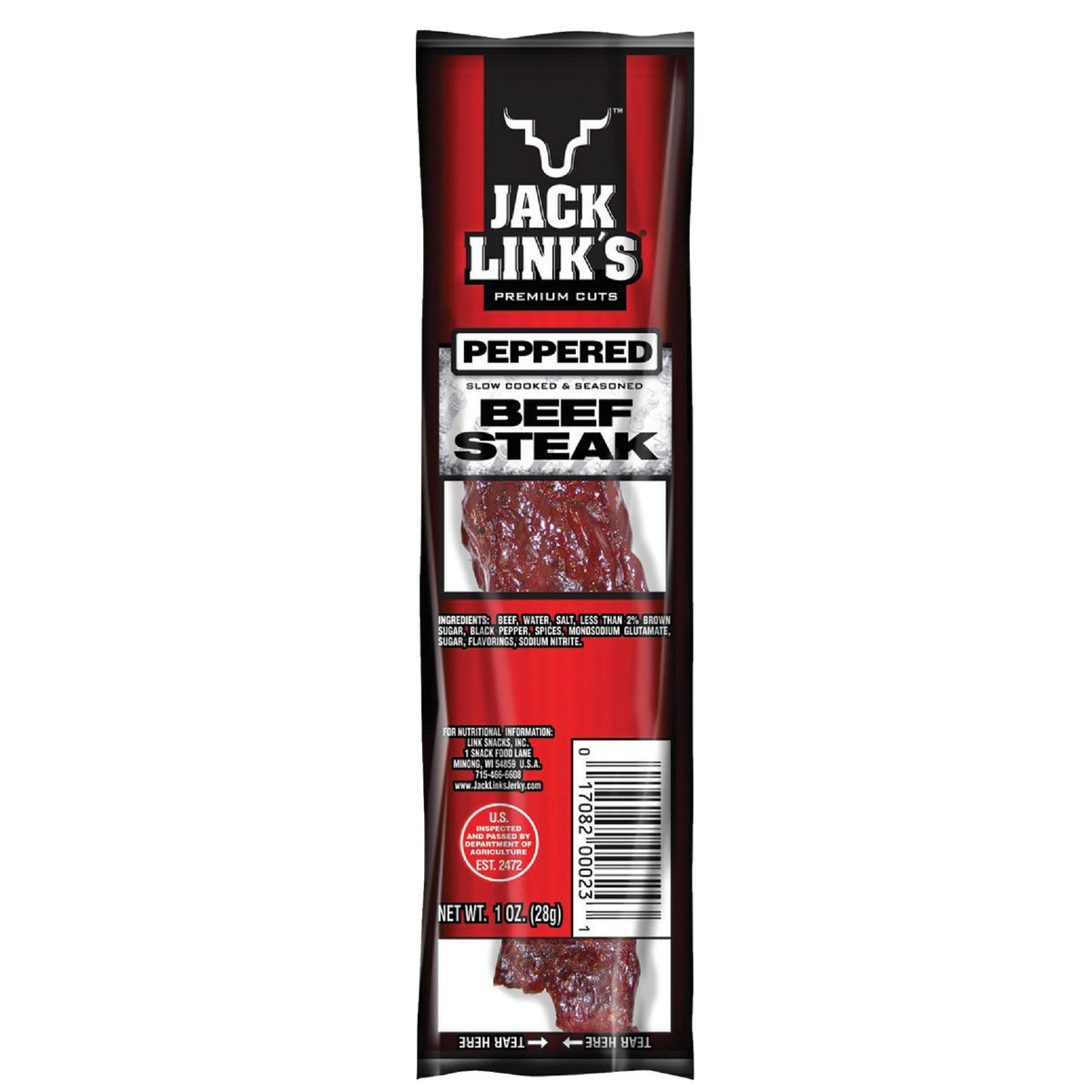 Jack Link's 1 Oz. Peppered Jerky Beef Steak – Hemlock Hardware
