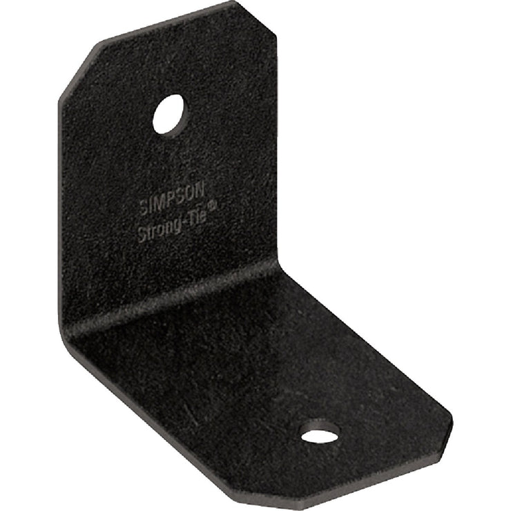 Image of Simpson Strong-Tie Outdoor Accents Avant Collection ZMAX Black Powder-Coated 2 x 90 Deg. 14 Ga. Framing Angle