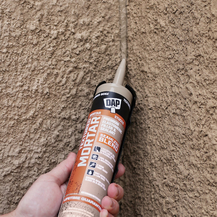 Image of DAP Textured Mortar 10.1 Oz. Beige Premium Elastomeric Filler & Sealant