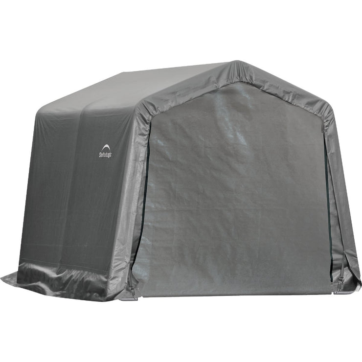 Image of ShelterLogic 10 Ft. x 10 Ft. Shed-in-a-Box, Peak Gray