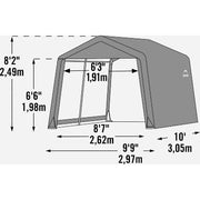 Image of ShelterLogic 10 Ft. x 10 Ft. Shed-in-a-Box, Peak Gray