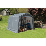 Image of ShelterLogic 10 Ft. x 10 Ft. Shed-in-a-Box, Peak Gray