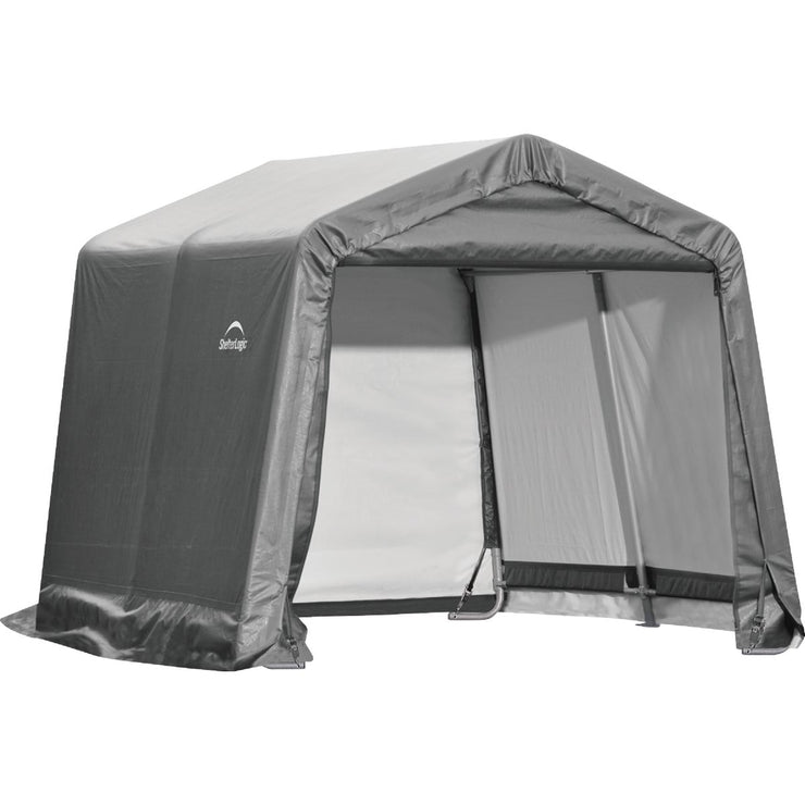 Image of ShelterLogic 10 Ft. x 10 Ft. Shed-in-a-Box, Peak Gray